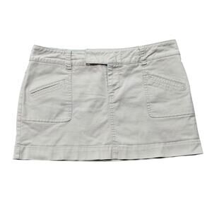 American Eagle Khaki Cargo Style Mini Skirt Y2k